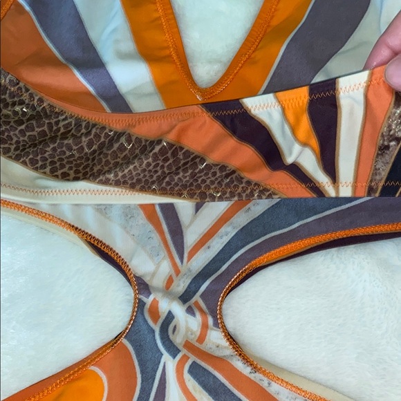 GOTTEX Multicolor Swimsuit Halter Tie Size 10 ⭐️ Featured in Fashion Magazine 🤩 - Picture 13 of 16